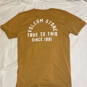 Volcom Mens Yellow T-shirt (L)